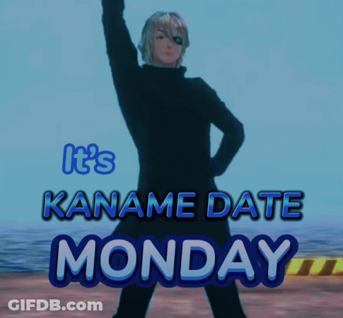 Kaname Date Monday Poster GIF