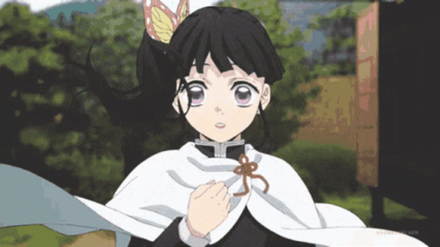 Kanao Demon Slayer Waving Hair GIF