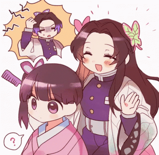 Kanao Kimetsu No Yaiba Hair Change GIF