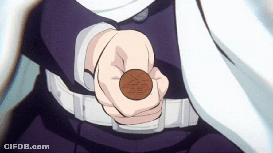 Kanao Tsuyuri And Tanjiro Kamado Coin Flip GIF