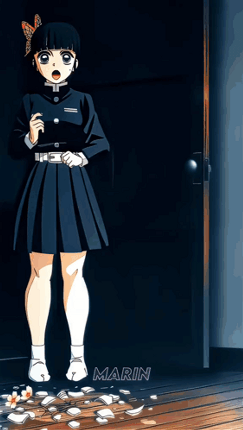 Kanao Tsuyuri Shouted In Anger GIF