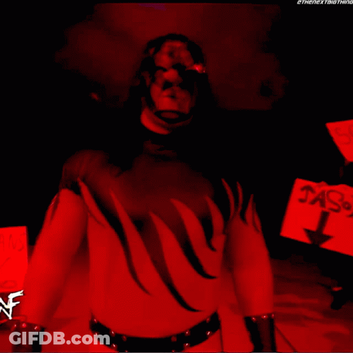 Kane In Front Of Barbed Wire Fence GIF