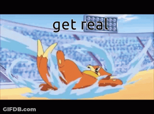 Kangaroo In Water With Get Real GIF