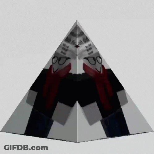 Kangaroo With Woman's Head In Pouch GIF