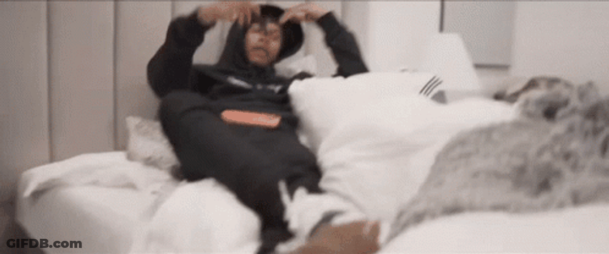 Kankan Relax On The Bed GIF