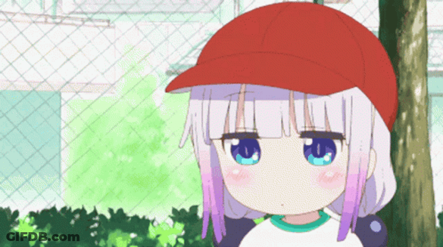Kanna Kamui Chilling And Eating GIF