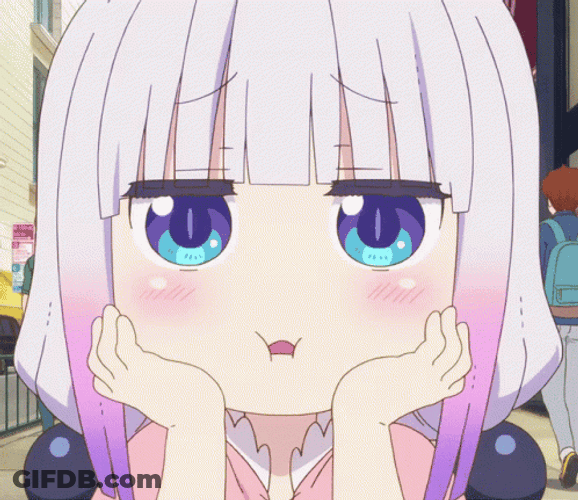Kanna Kamui Cute Pluffy Cheeks GIF