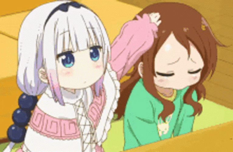 Kanna Kamui Head Pat GIF