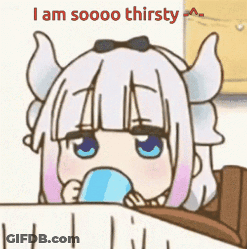 Kanna Kamui So Thirsty Anime GIF