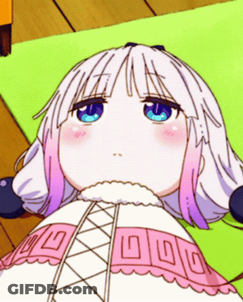 Kanna Kamui Staring Blankly GIF
