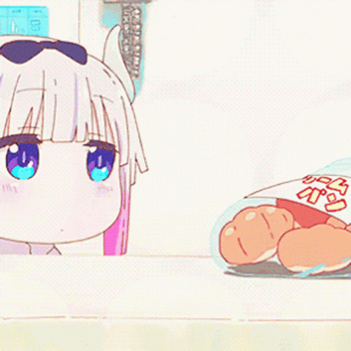 Kanna Snatching Food GIF