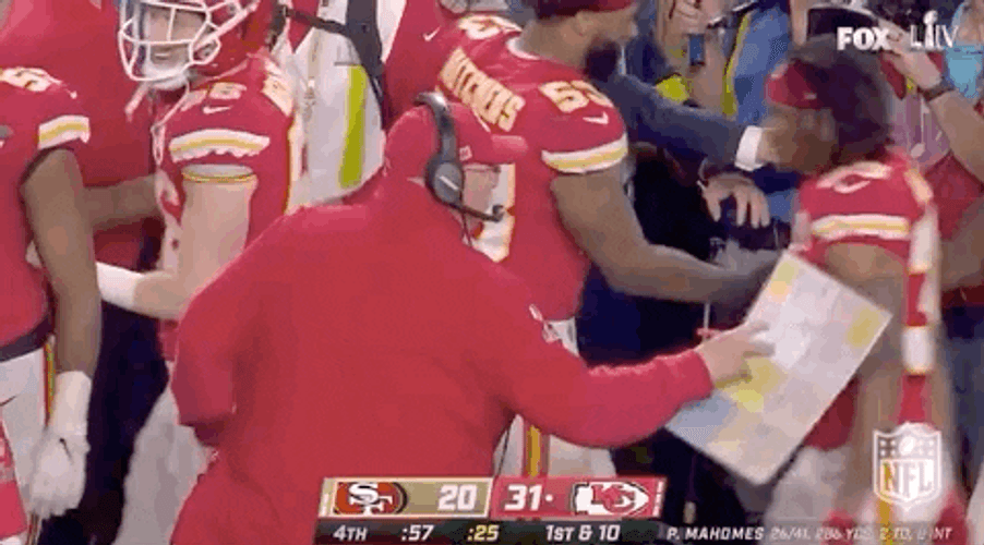 Kansas Chiefs Andy Reid Gatorade Shower GIF