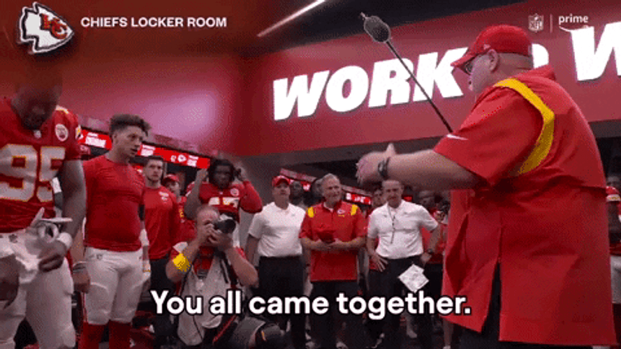 Kansas Chiefs Andy Reid You All Came Together GIF