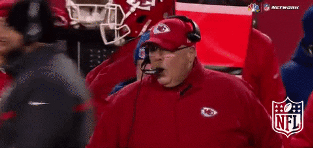 Kansas City Chiefs Andy Reid Enthusiast Cheering GIF