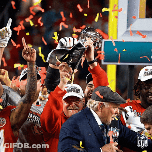 Kansas City Chiefs Andy Reid Trophy Kiss GIF