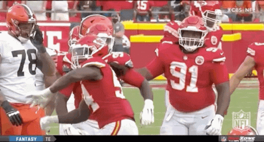 Kansas City Chiefs Hands Throw In The Air GIF