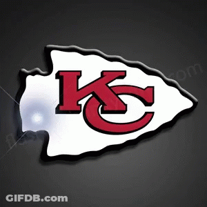 Kansas City Chiefs Logo On Dark Background GIF