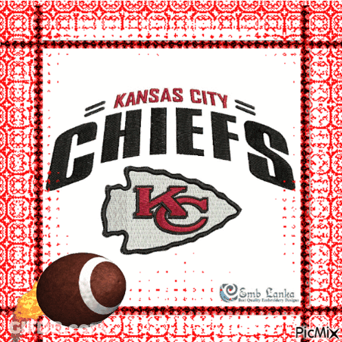 Kansas City Chiefs Logo With Football GIF