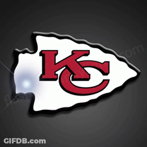 Kansas City Chiefs Mascot In Red Shirt With KC Logo GIF