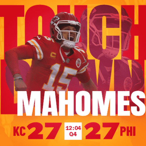 Kansas City Chiefs Patrick Mahomes Touchdown GIF