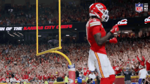 Kansas City Chiefs Player Celebrating Touchdown GIF