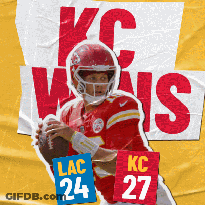 Kansas City Chiefs Player Holding Football GIF