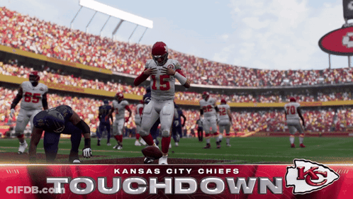 Kansas City Chiefs Playing Football GIF
