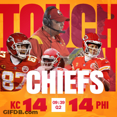 Kansas City Chiefs Poster Man Wearing Headset GIF