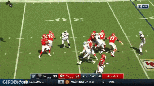 Kansas City Chiefs Vs Washington Redskins Football Game GIF