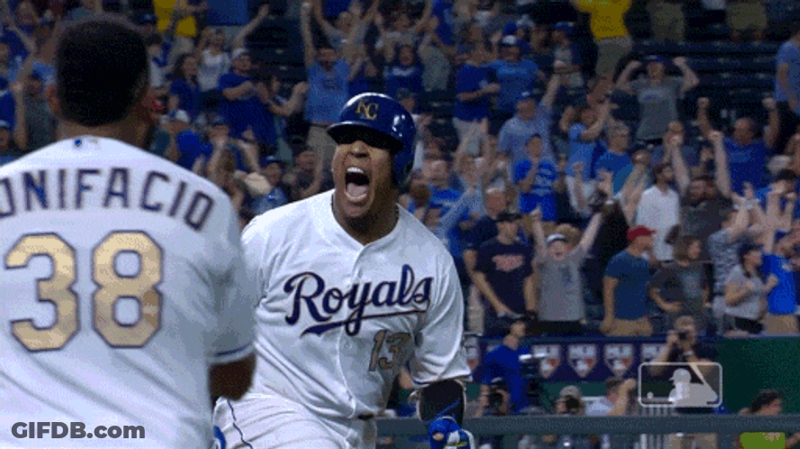 Kansas City Royals Salvy Shouting GIF