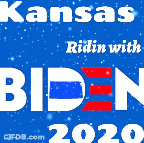 Kansas Ride In With Biden 2020 Poster GIF