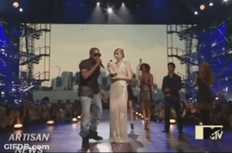 Kanye West And Taylor Swift VMA GIF