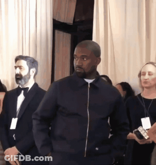 Kanye West Feeling Uncomfortable GIF