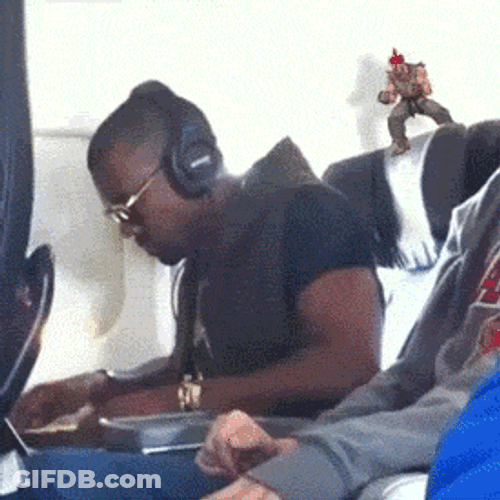 Kanye West Funny Attack GIF