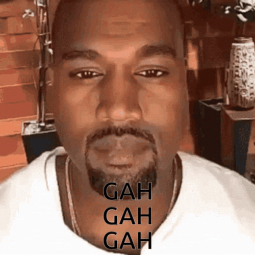 Kanye West Gah Gah Gah Look GIF