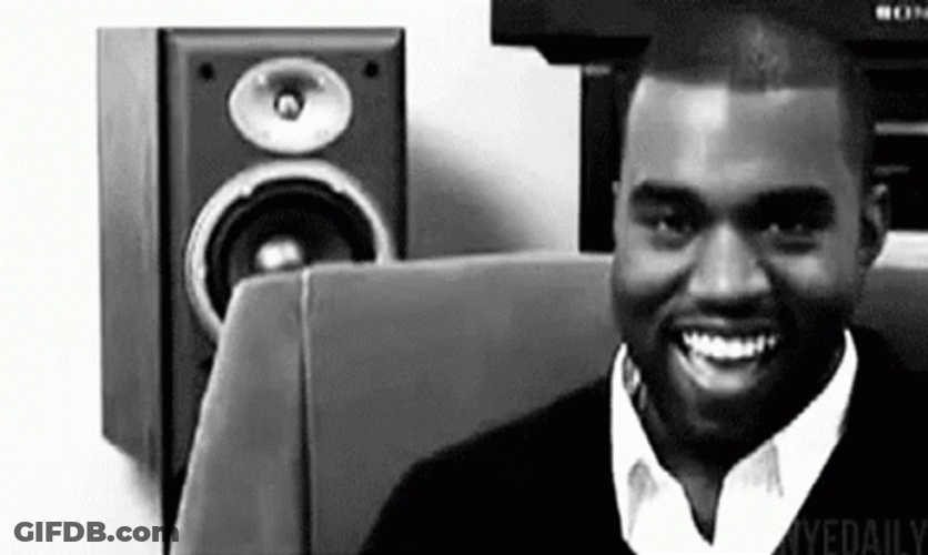 Kanye West Laughing GIF