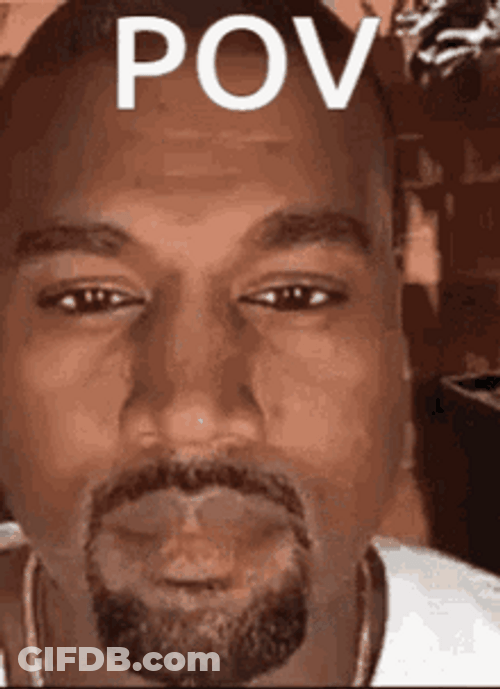 Kanye West Looking Handsome Pov GIF