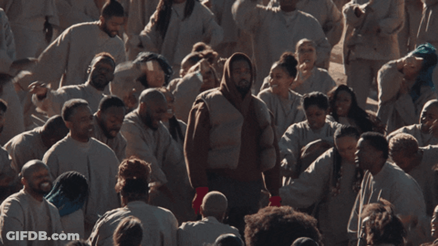 Kanye West Not Impressed Stare GIF