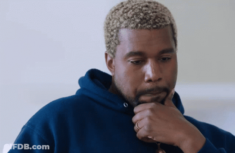 Kanye West Shaking Head No GIF