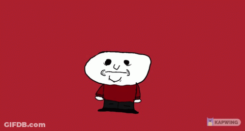 Kapwing Animated Red Shirt Black Pants Cartoon GIF