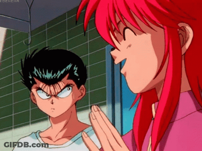 Karama And Yusuke Yu Yu Hakusho GIF