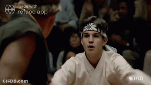 Karate Fight With Netflix Logo GIF