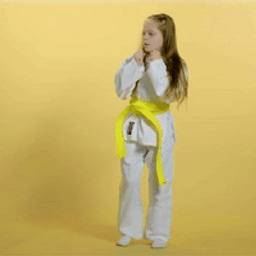 Karate Kick Cute Kid GIF