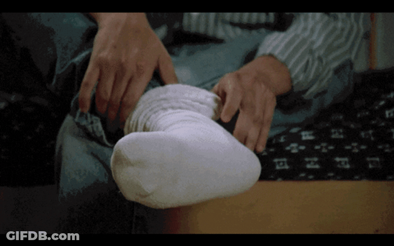 Karate Kid Injured Feet GIF