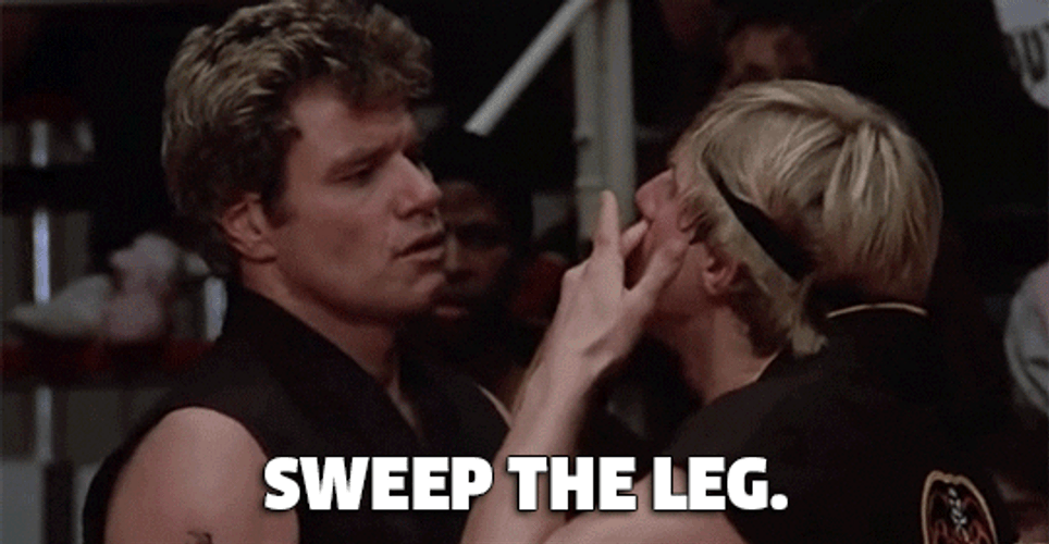 Karate Kid Sweep The Leg GIF