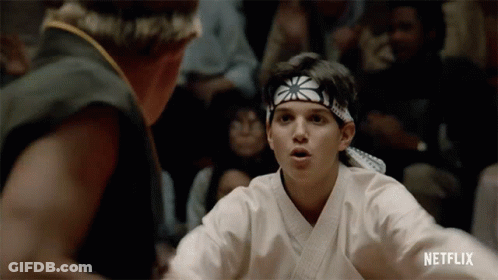 Karate Uniform Man Talking To Another Man Netflix GIF