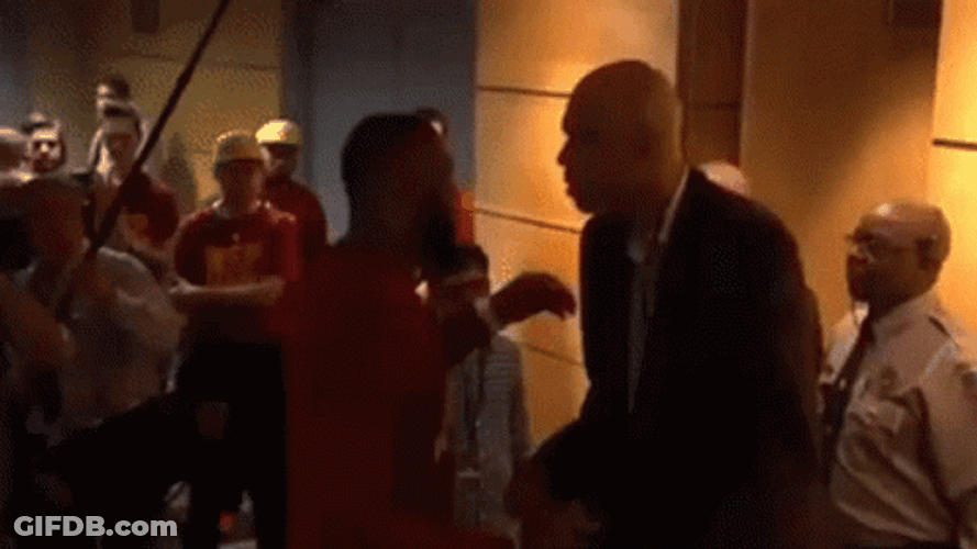Kareem Abdul Jabbar Hugging Lebron James GIF