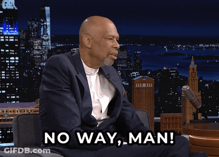 Kareem Abdul Jabbar No Way GIF