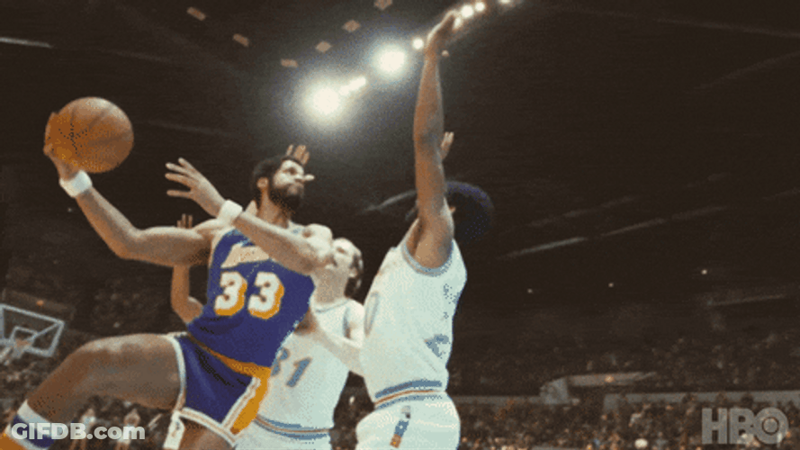 Kareem Abdul Jabbar Three Points Shoot GIF