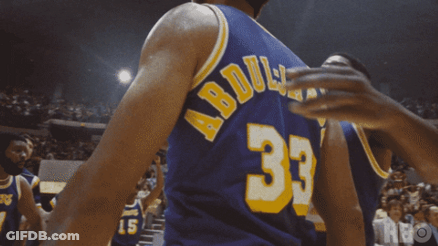 Kareem Abdul Jabbar Winning Hug GIF